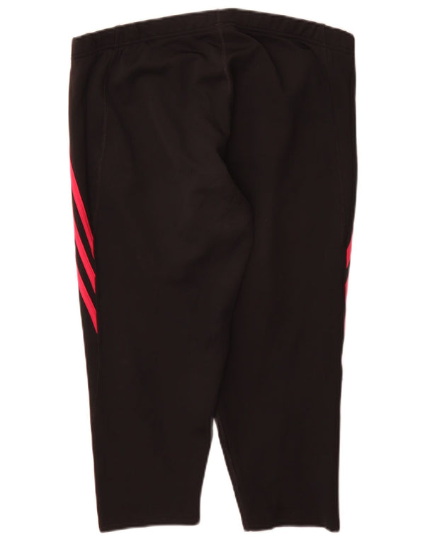 Damskie legginsy Adidas Capri UK 20/22 XL Czarne sportowe z poliestru