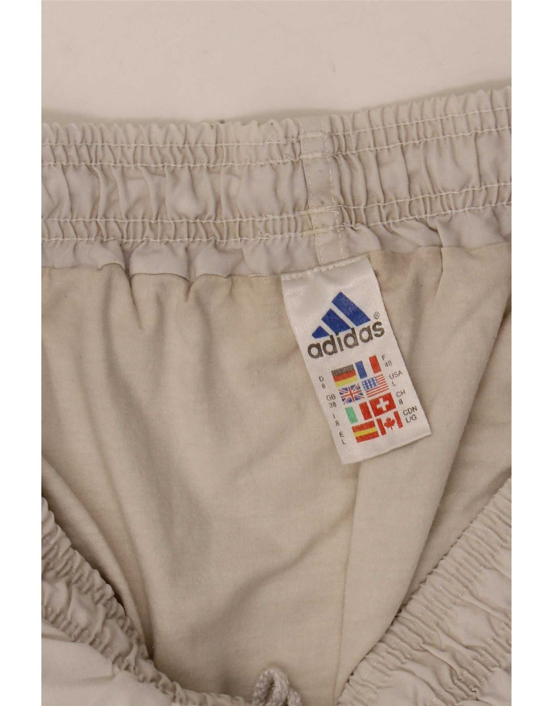 Męskie spodenki sportowe Adidas XL, biały poliester