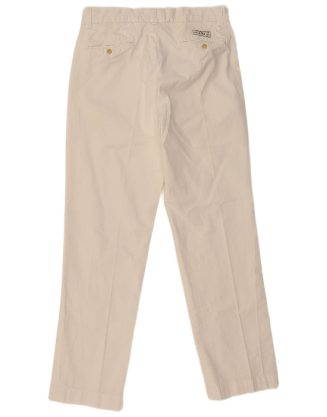 POLO RALPH LAUREN Męskie spodnie Smith Pant Straight Chino W32 L32 Białe