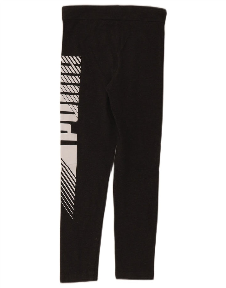 Dziewczęce legginsy z grafiką Puma 9-10 lat, szare