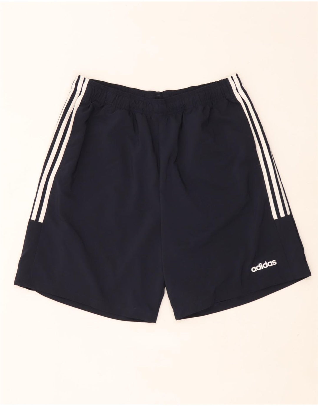 Męskie spodenki sportowe Adidas XL granatowe, poliestrowe