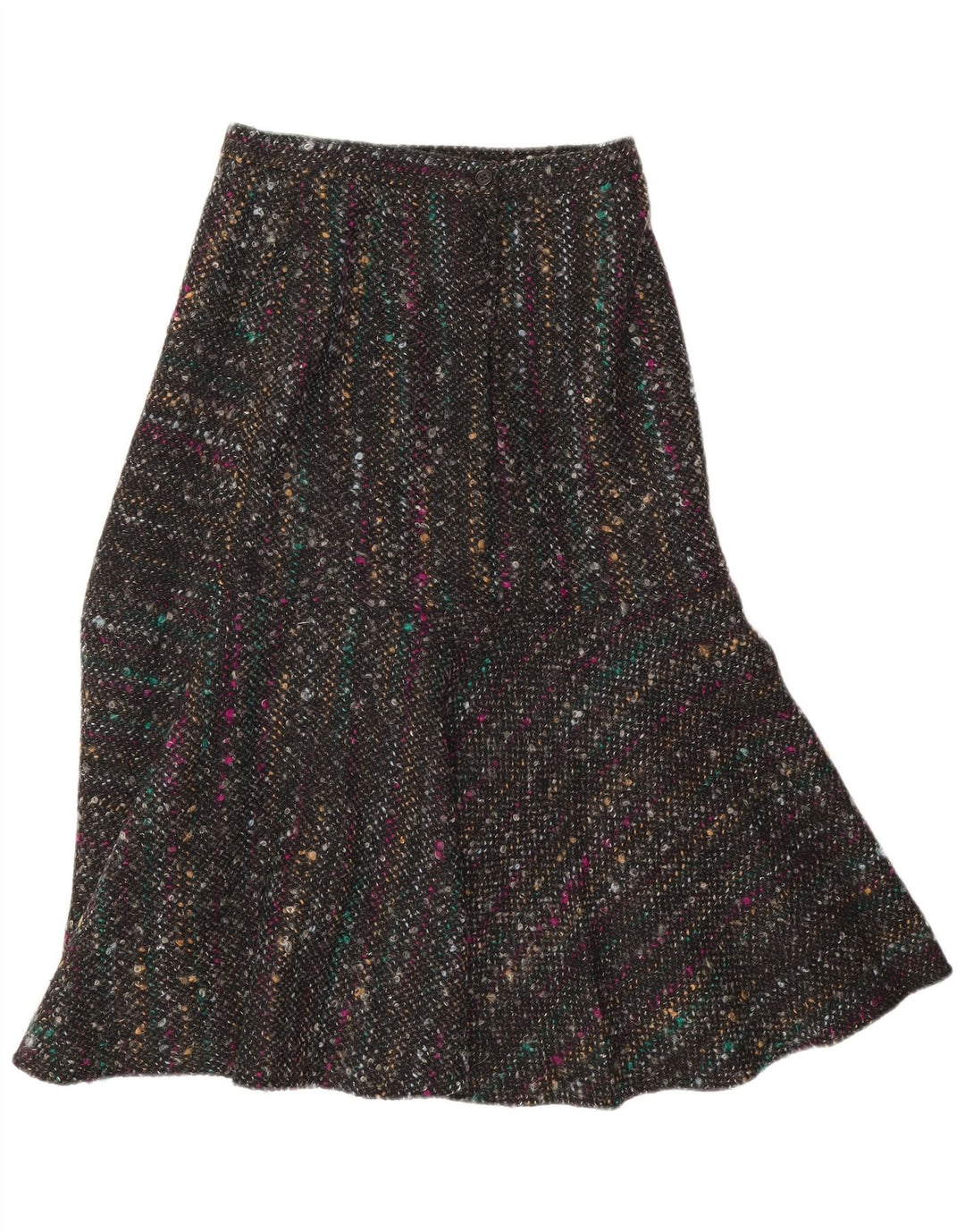 Vintage damski 2-częściowy zestaw spódnic EU 40 Medium W28 Szary nakrapiany