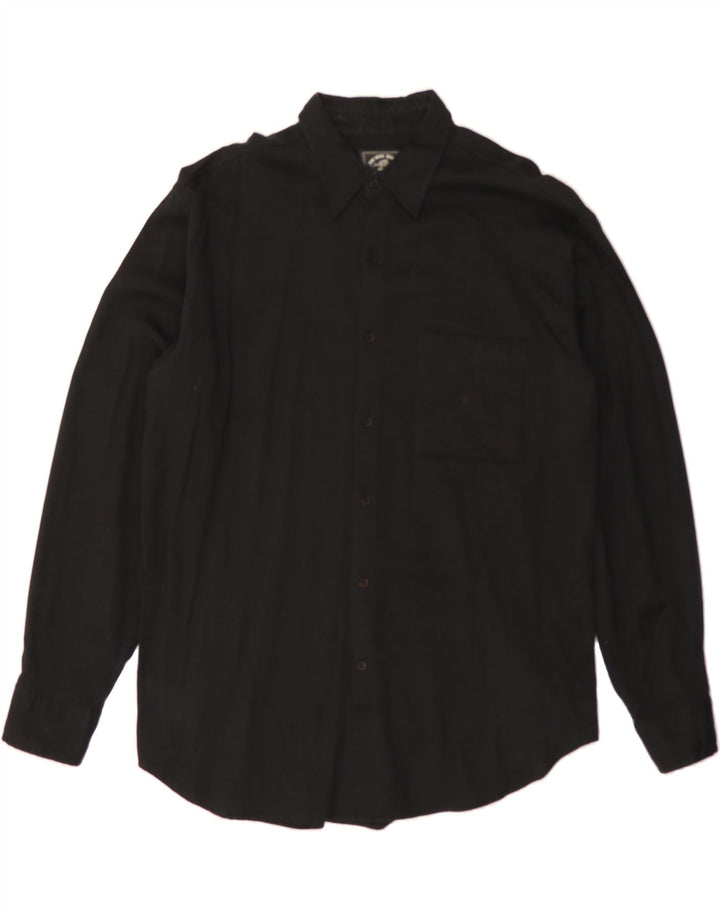 CHARRO Mens Shirt Large Black Cotton Vintage Charro and Second-Hand Charro from Messina Hembry 