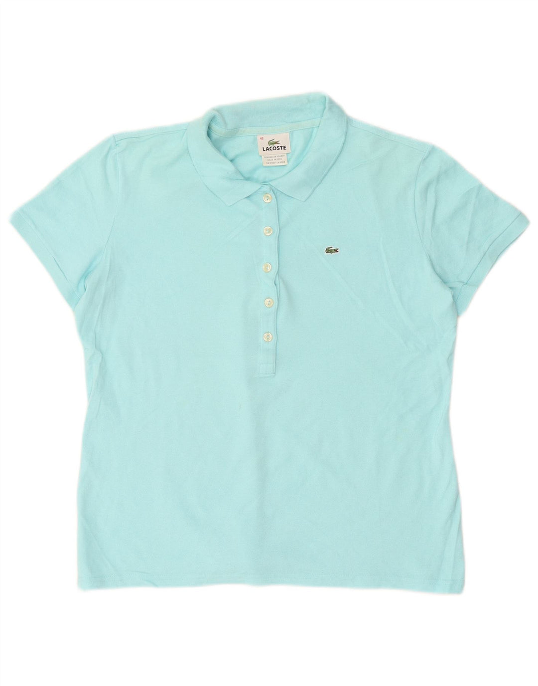Damska koszulka polo Lacoste, rozmiar 46, XL, niebieska, bawełniana