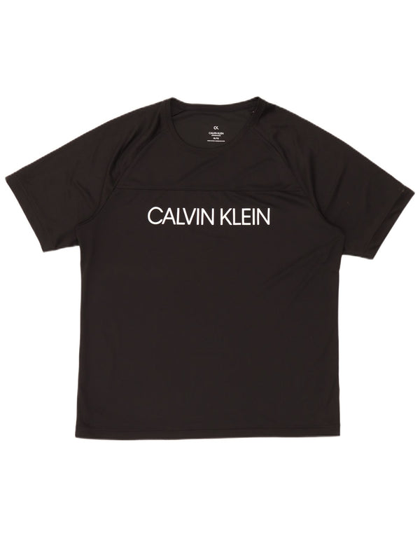 Męski T-shirt Calvin Klein Performance Graphic Top XL Czarny Poliester