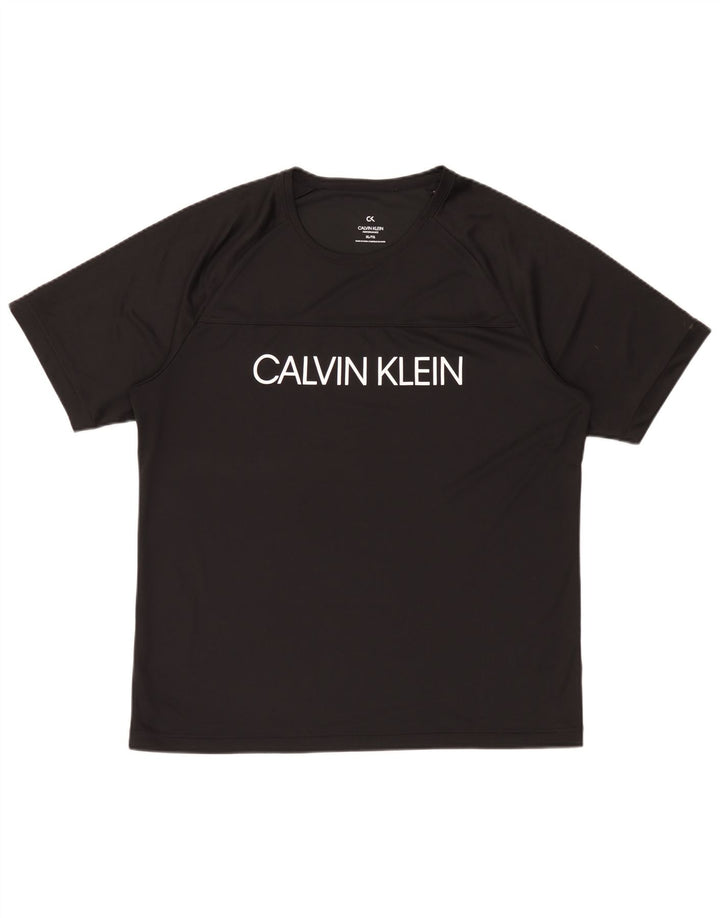 Męski T-shirt Calvin Klein Performance Graphic Top XL Czarny Poliester