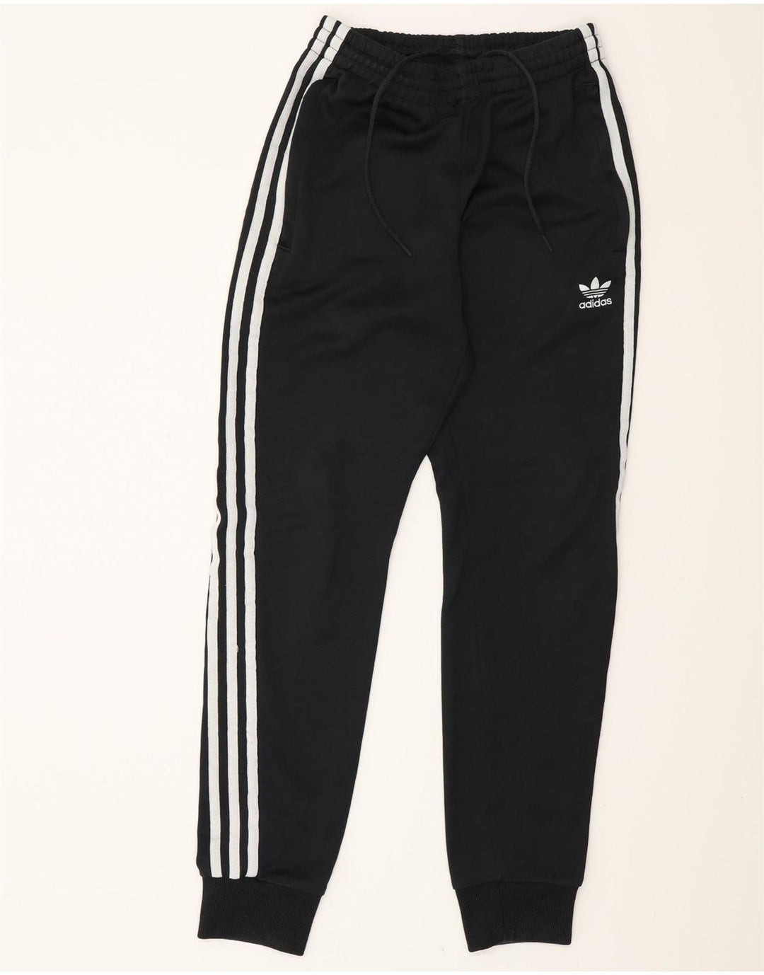Damskie spodnie dresowe ADIDAS Joggers UK 4 XS Czarny poliester