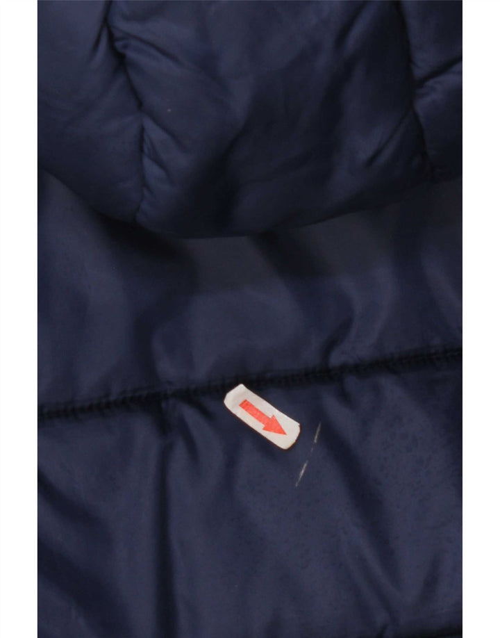 Damska ocieplana kurtka z kapturem Superdry UK 10, mała, granatowa, poliester