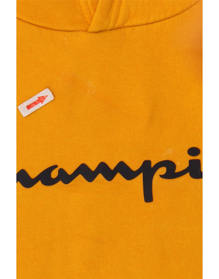 Męski sweter z kapturem Champion Graphic, średni żółty, bawełniany