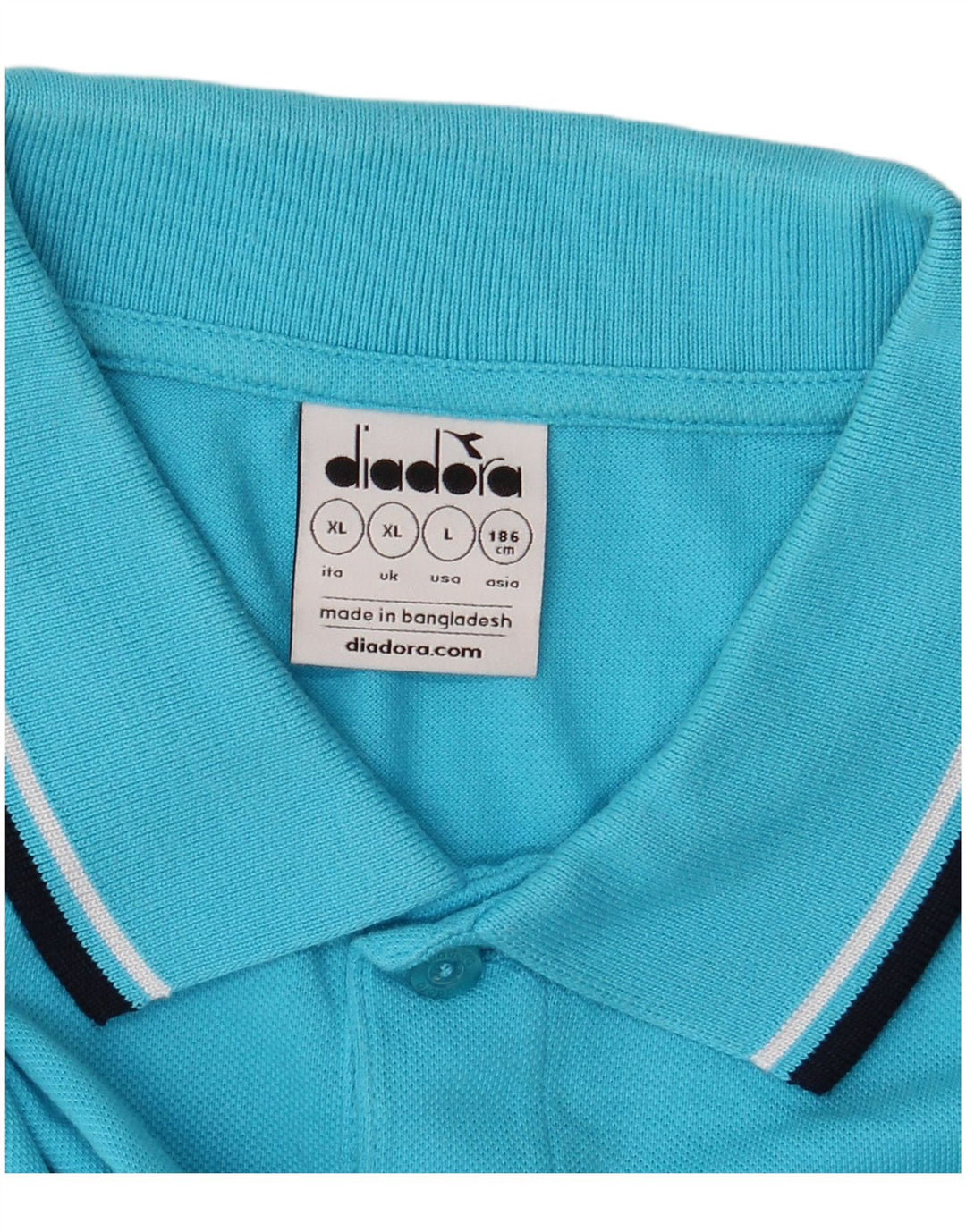 Męska koszulka polo XL Diadora w kolorze niebieskim