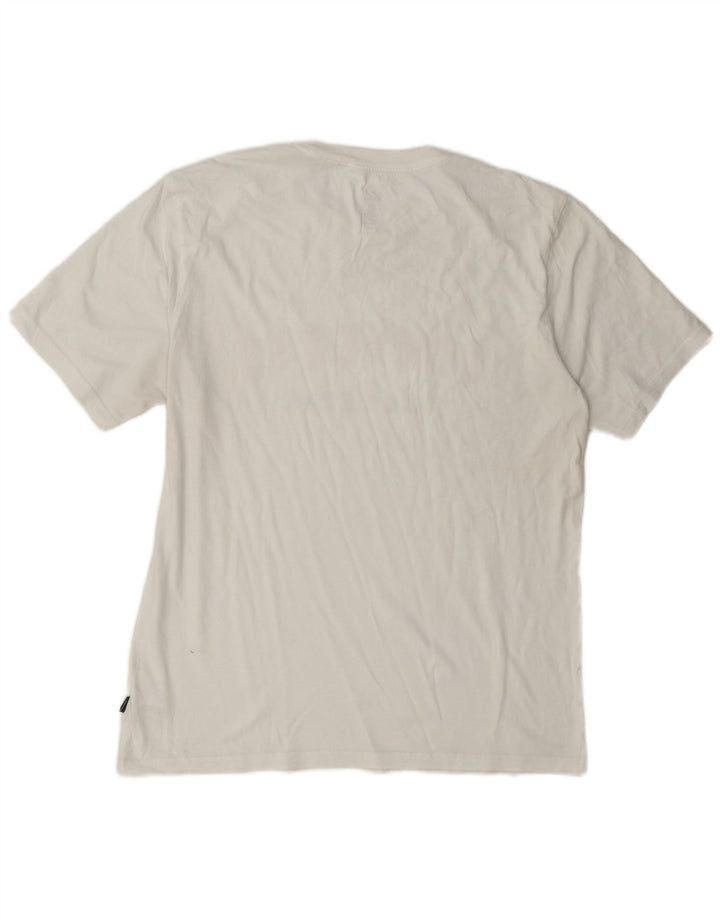 Converse Męski T-shirt z grafiką, duży, biały, bawełniany