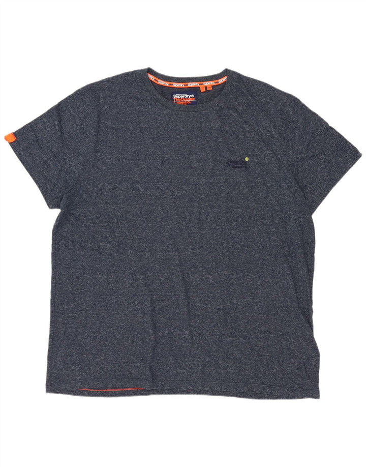 T-shirt męski Superdry 3XL, bawełniany w granatowe plamki