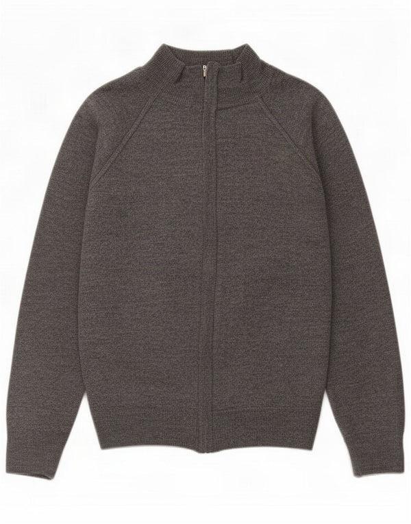 Zara Męski sweter kardigan, duży, szary, wełniany