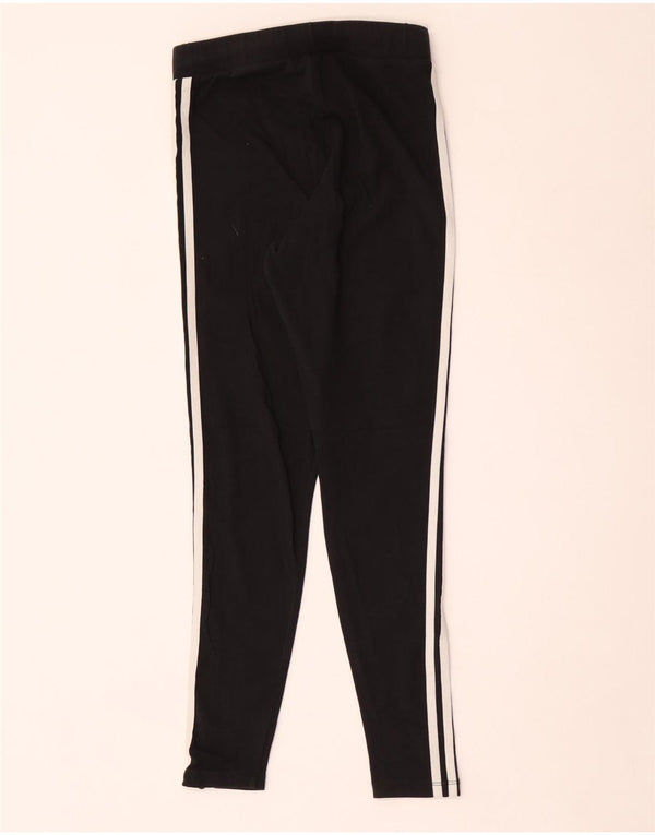 Legginsy damskie Adidas UK 12, średnie, czarne, bawełniane