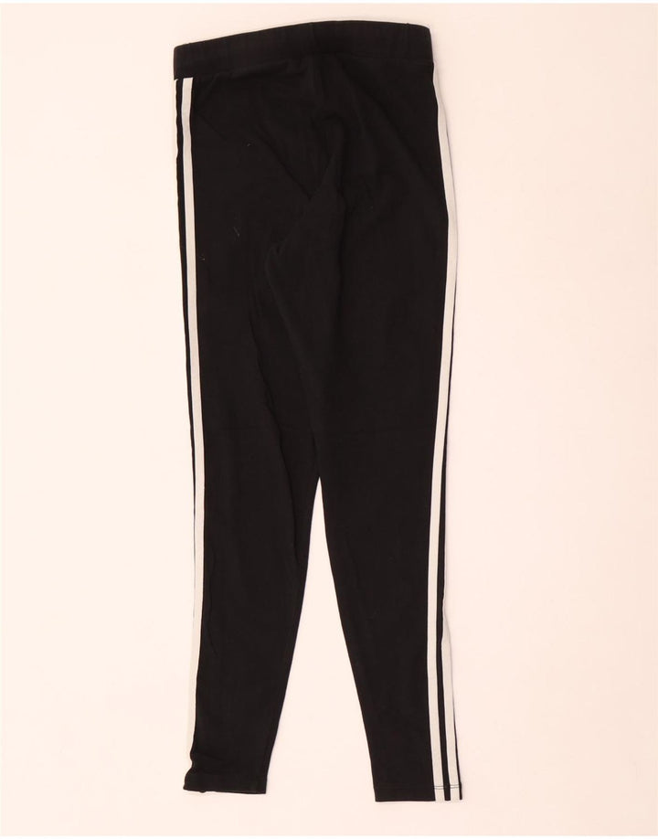 Legginsy damskie Adidas UK 12, średnie, czarne, bawełniane