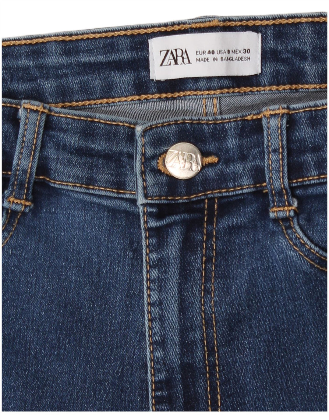 Damskie jeansy skinny Zara EU 40 Medium W30 L27 Niebieskie