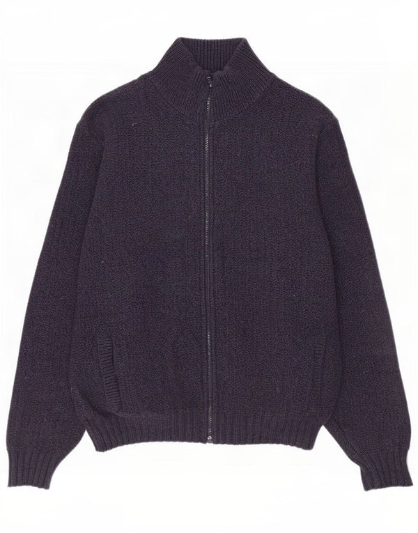 L.L.Bean Męski sweter rozpinany, duży, granatowy, wełniany