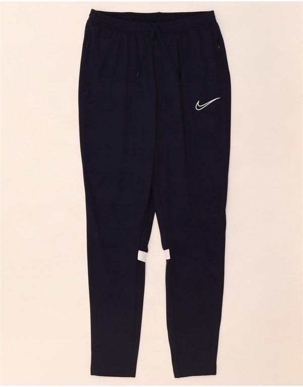 Męskie spodnie dresowe Nike Dri Fit, duży, granatowy, kolorowy poliester