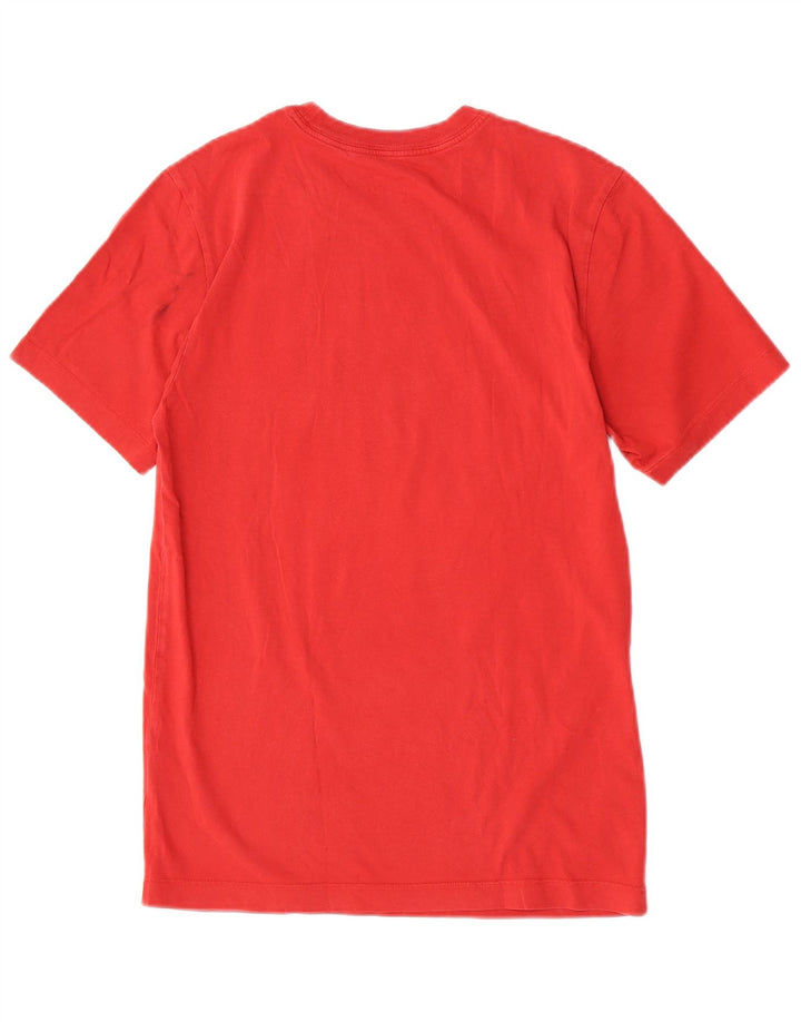 Męski T-shirt z grafiką Nike, mały, czerwony, bawełniany