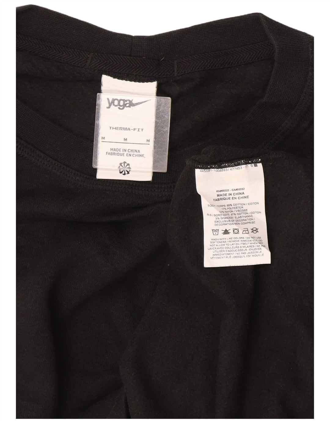 Męski sweter Nike Therma-Fit Graphic, średni czarny, bawełniany