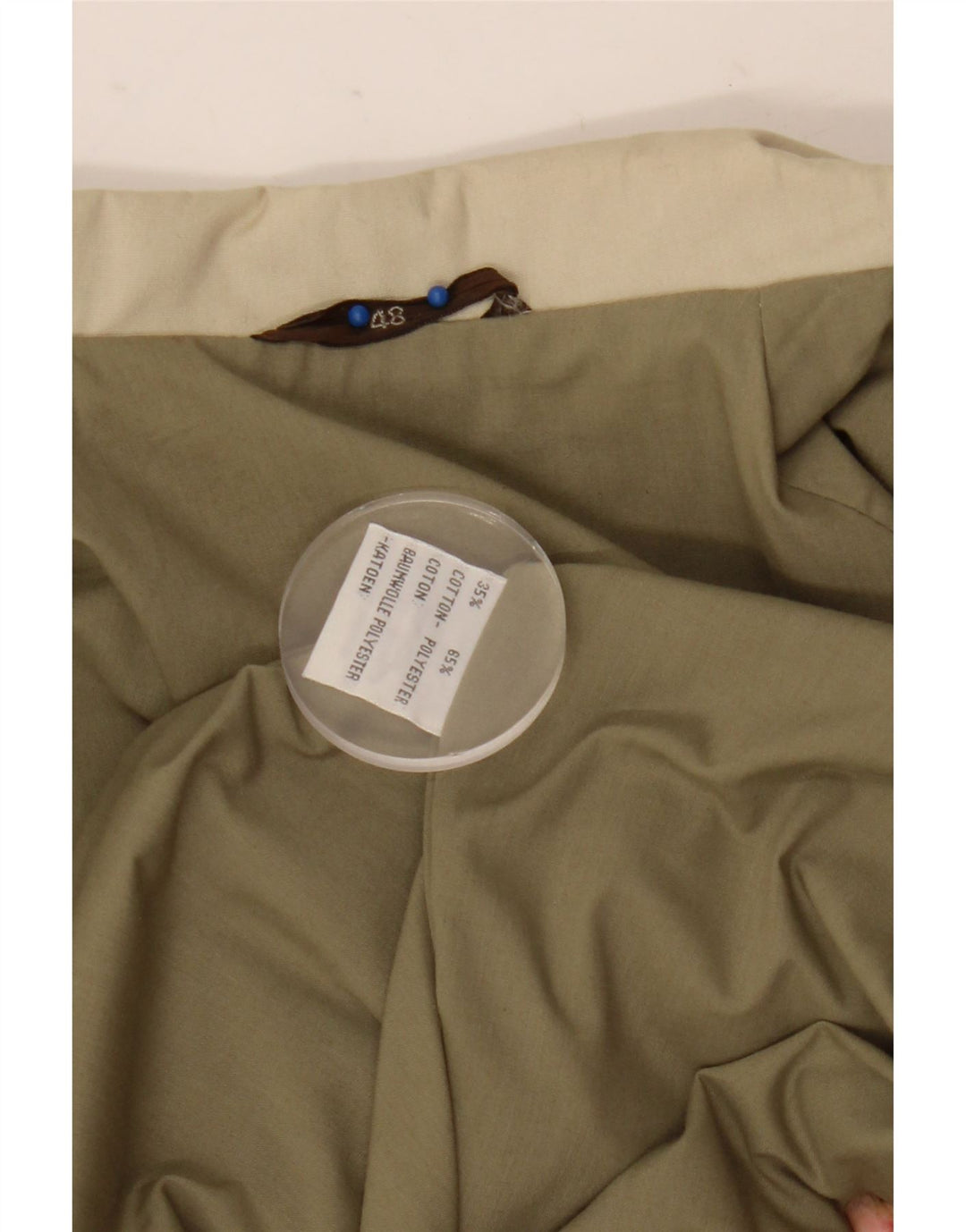 Męska kurtka użytkowa IT 48 w stylu vintage, średniej beżowy poliester