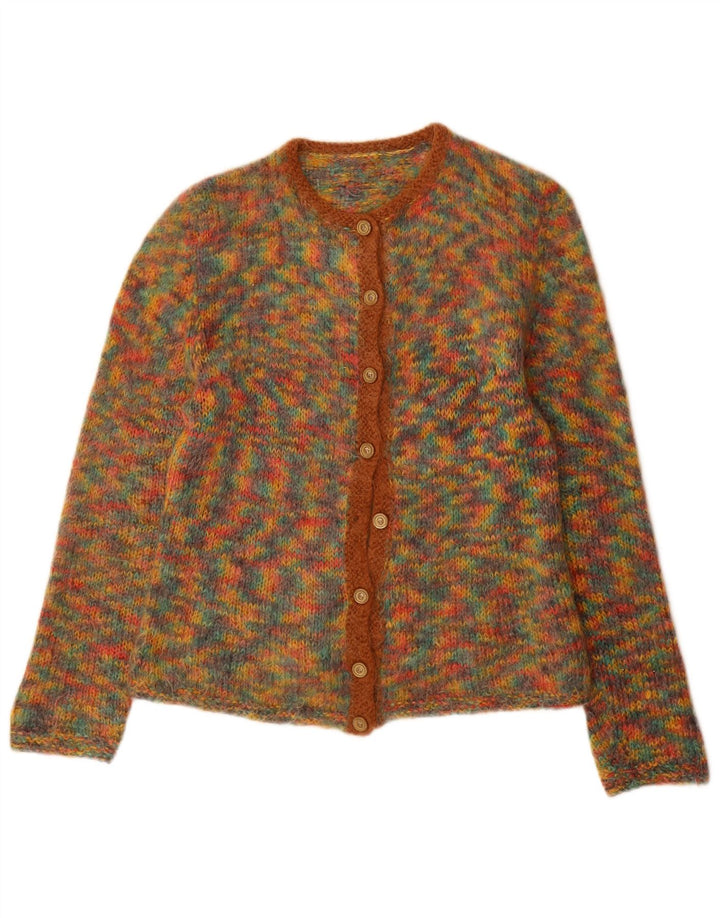 Sweter damski w stylu vintage, UK 12, średni, wielokolorowy, nakrapiany