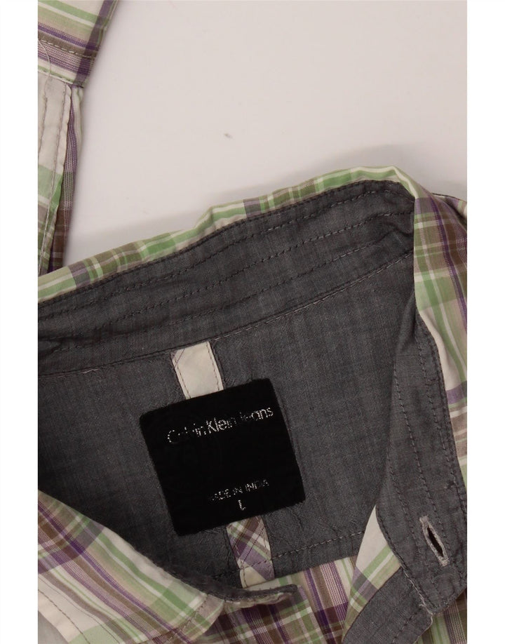 Koszula męska Calvin Klein Jeans w dużą, wielokolorową kratę