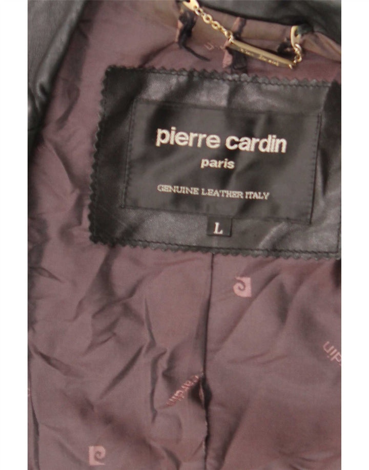 Męska kurtka skórzana Pierre Cardin UK 40 duża czarna