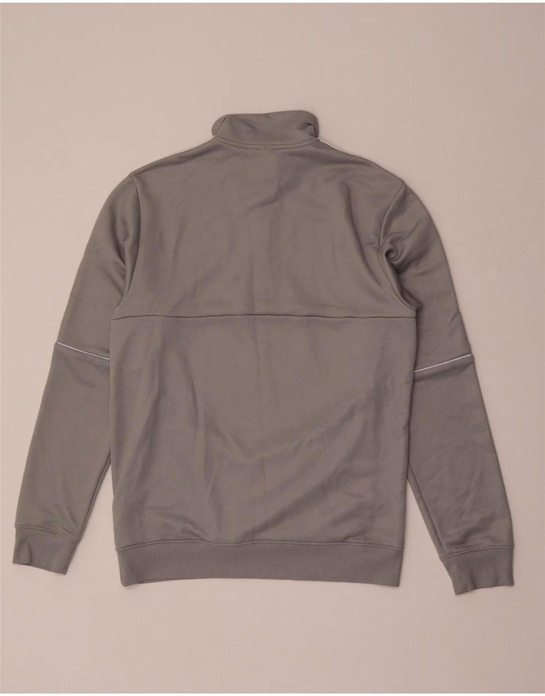 Męski sweter ADIDAS Aeroready z zamkiem błyskawicznym, średnioszary poliester