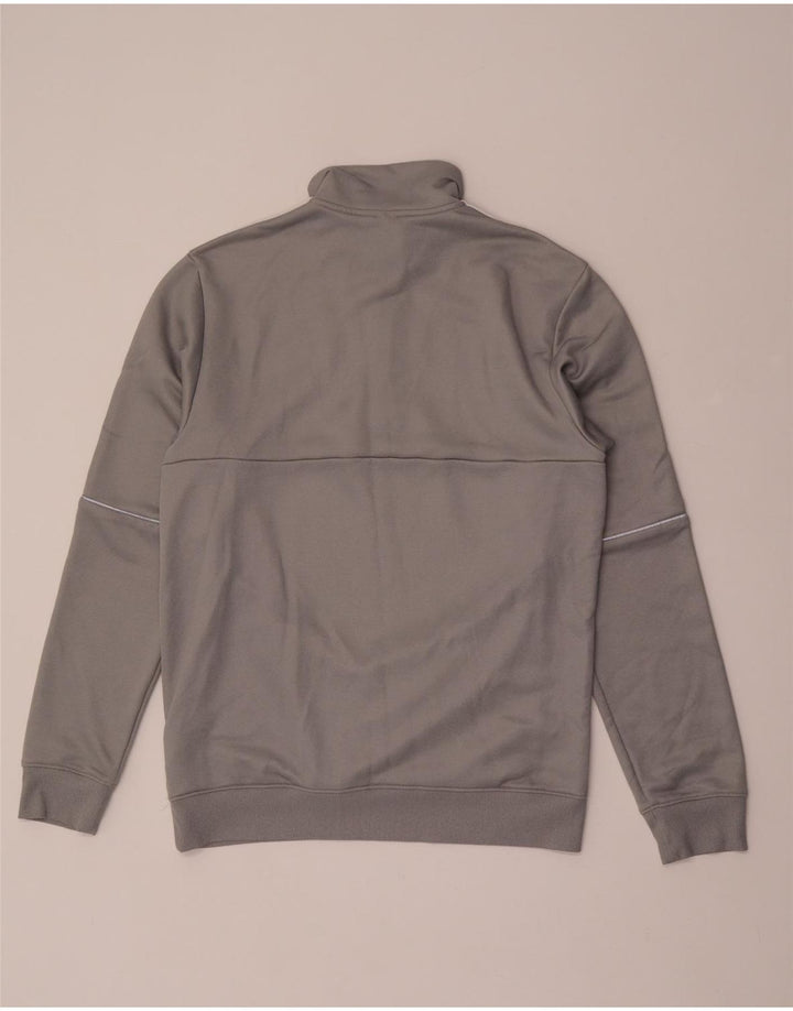 Męski sweter ADIDAS Aeroready z zamkiem błyskawicznym, średnioszary poliester