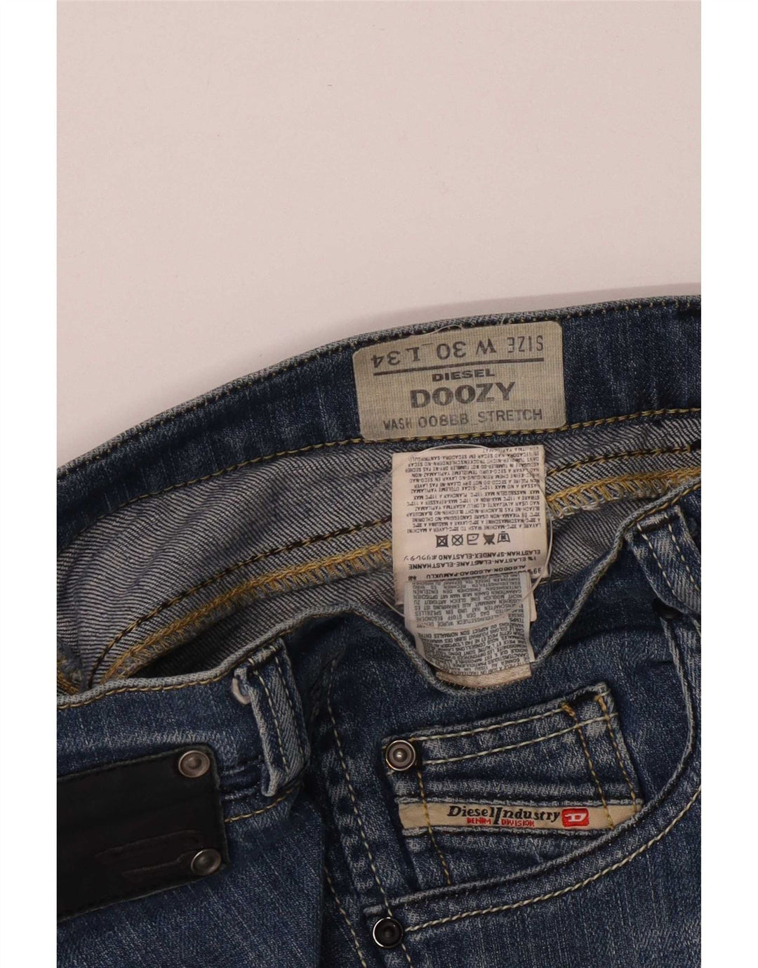 Damskie jeansy Diesel Doozy Slim W30 L31 Niebieskie bawełniane