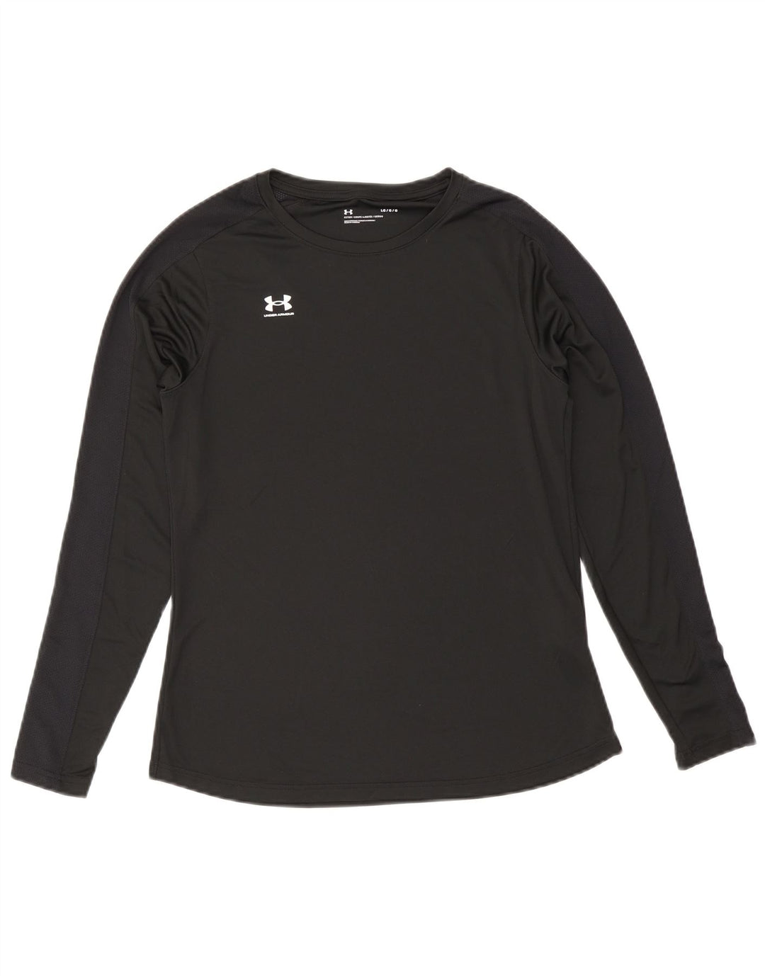 Under Armour Męski top z długim rękawem, duży, czarny, poliestrowy