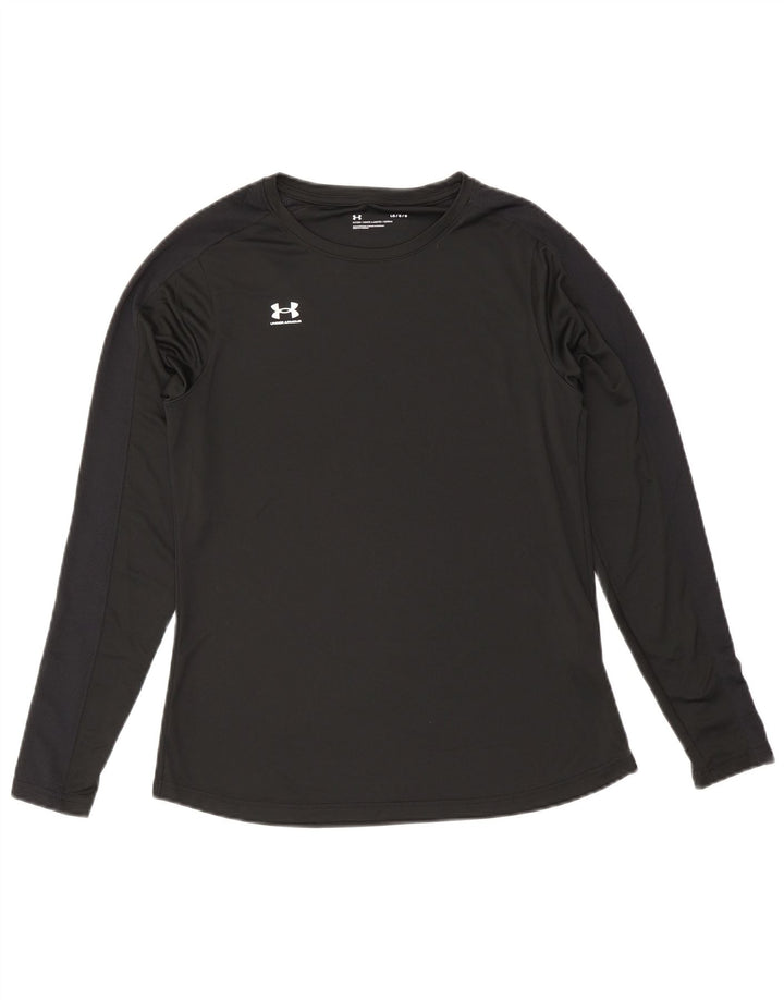 Under Armour Męski top z długim rękawem, duży, czarny, poliestrowy