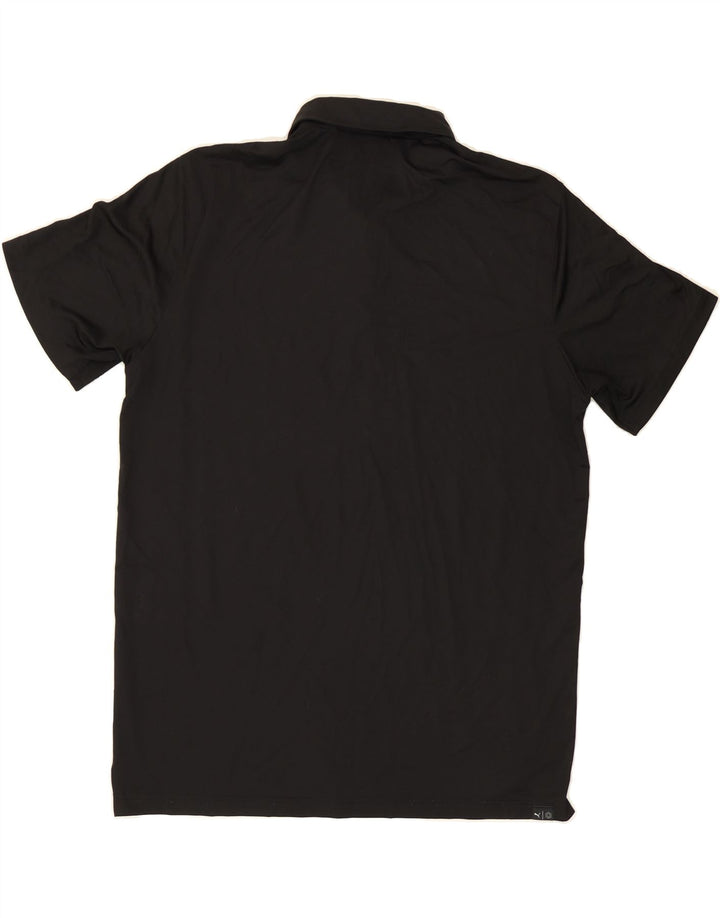 PUMA Mens Polo Shirt XL Black Vintage Puma and Second-Hand Puma from Messina Hembry 