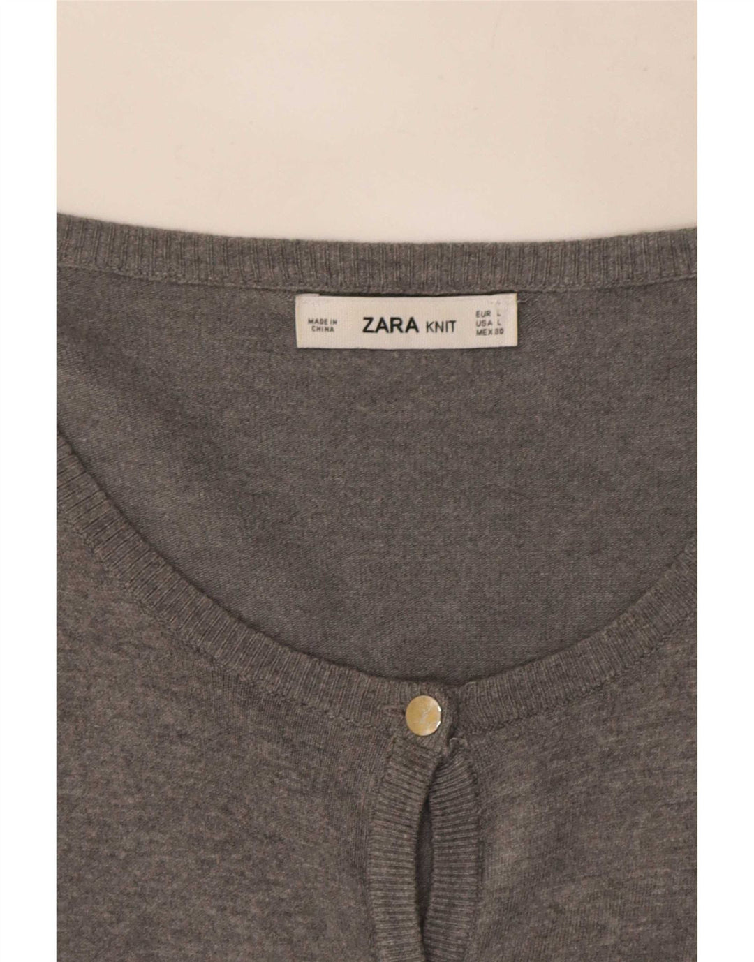 Sweter damski Zara Cardigan UK 14, duży, szary