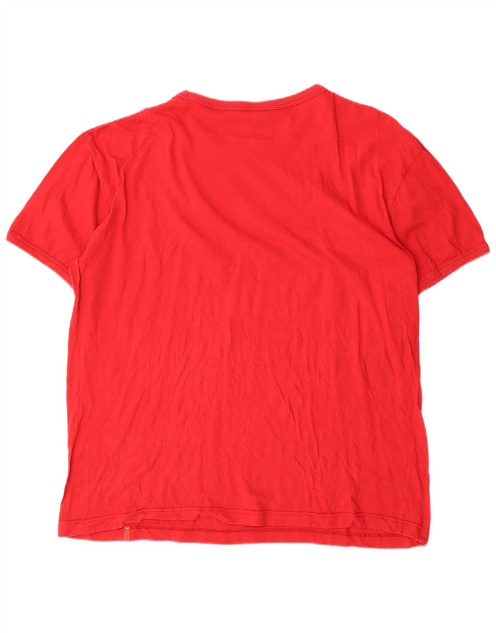 Męska koszulka z grafiką Levi's Top XL, czerwona, bawełniana