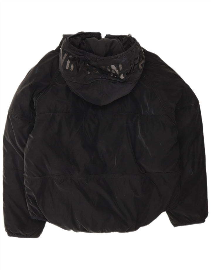 Damska kurtka oversize Calvin Klein Jeans z wyściełaną grafiką UK 10, mała czarna