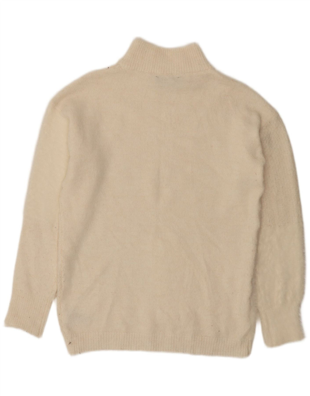 Marks & Spencer Damski sweter z golfem, UK 10, mały beż