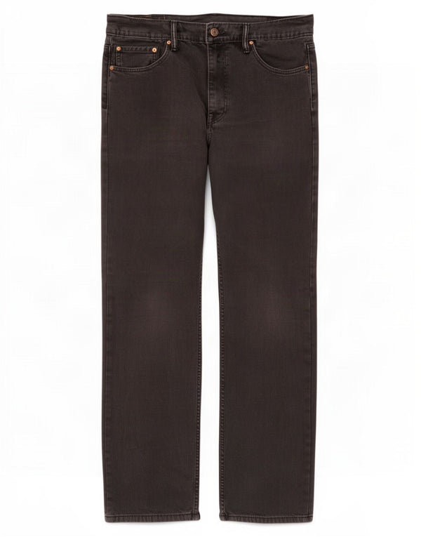 Levi's Mens 514 Straight Jeans W36 L32 Black Cotton