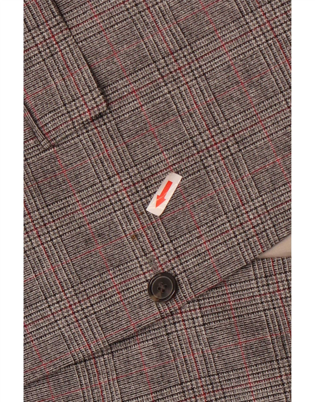 Hugo Boss Męska marynarka zapinana na 2 guziki UK 54 2XL Szara pepitka