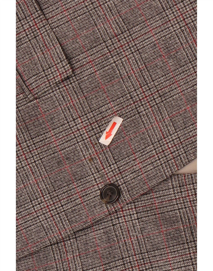 Hugo Boss Męska marynarka zapinana na 2 guziki UK 54 2XL Szara pepitka