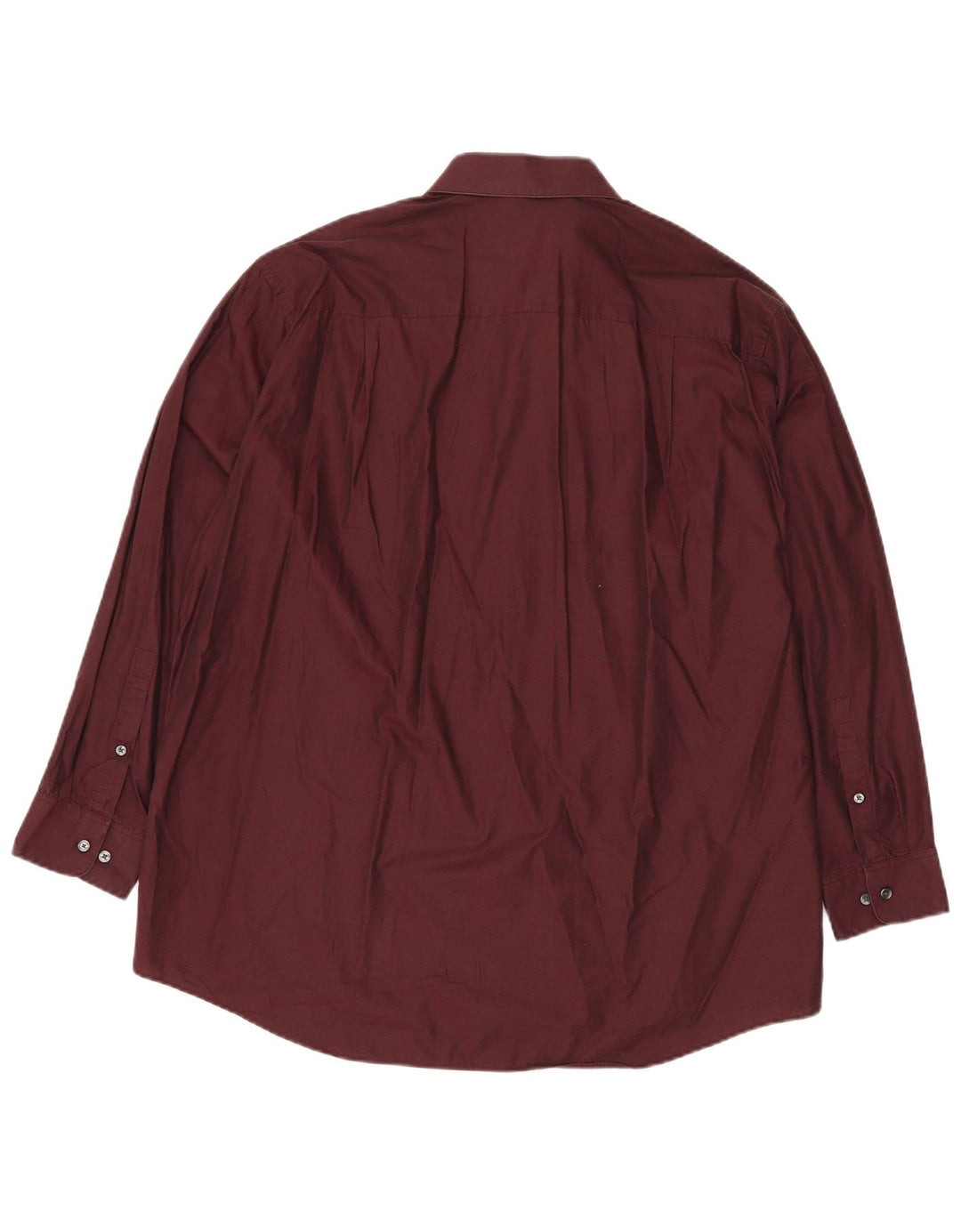 Koszula męska CALVIN KLEIN o regularnym kroju, rozmiar 18 2XL, bordowa, bawełniana