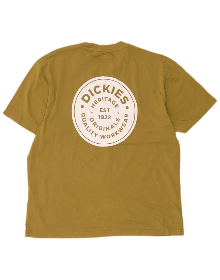 Męska koszulka z grafiką Dickies, średnia, bawełniana khaki
