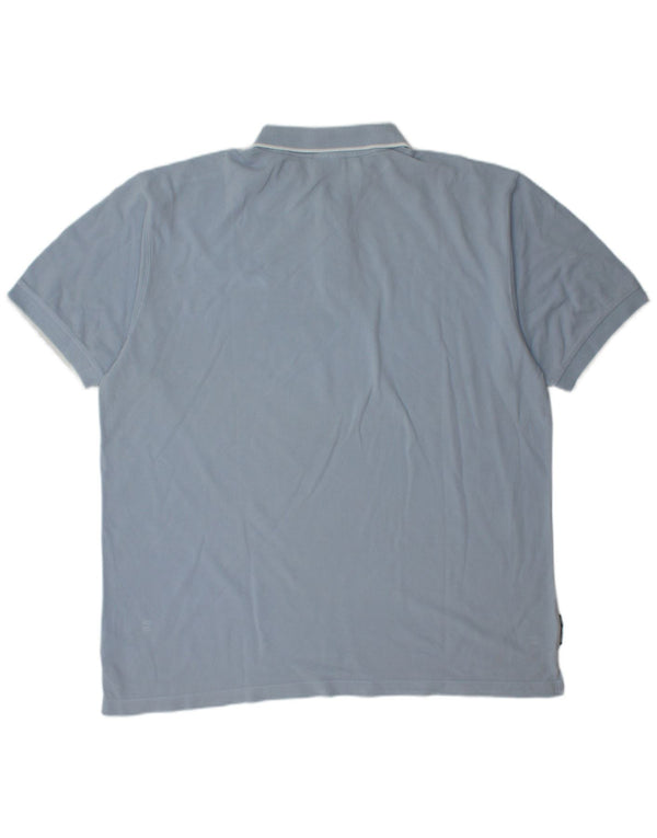 Męska koszulka polo REEBOK XL, niebieska, bawełniana