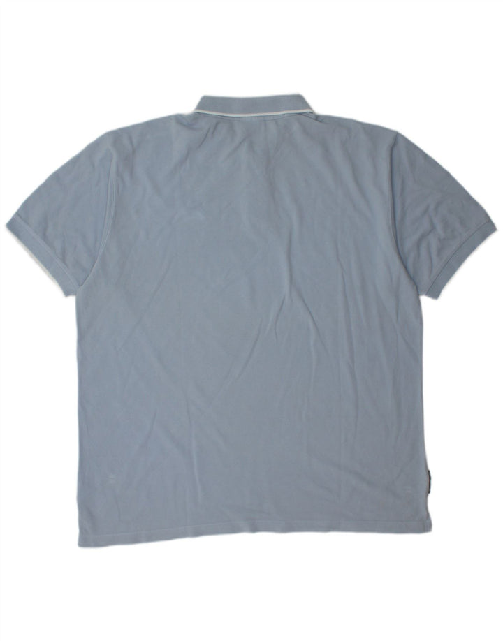 Męska koszulka polo REEBOK XL, niebieska, bawełniana