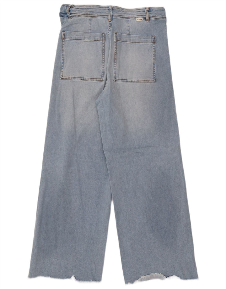 Damskie jeansy BILLABONG z szeroką nogawką i wysokim stanem W30 L27 Niebieskie