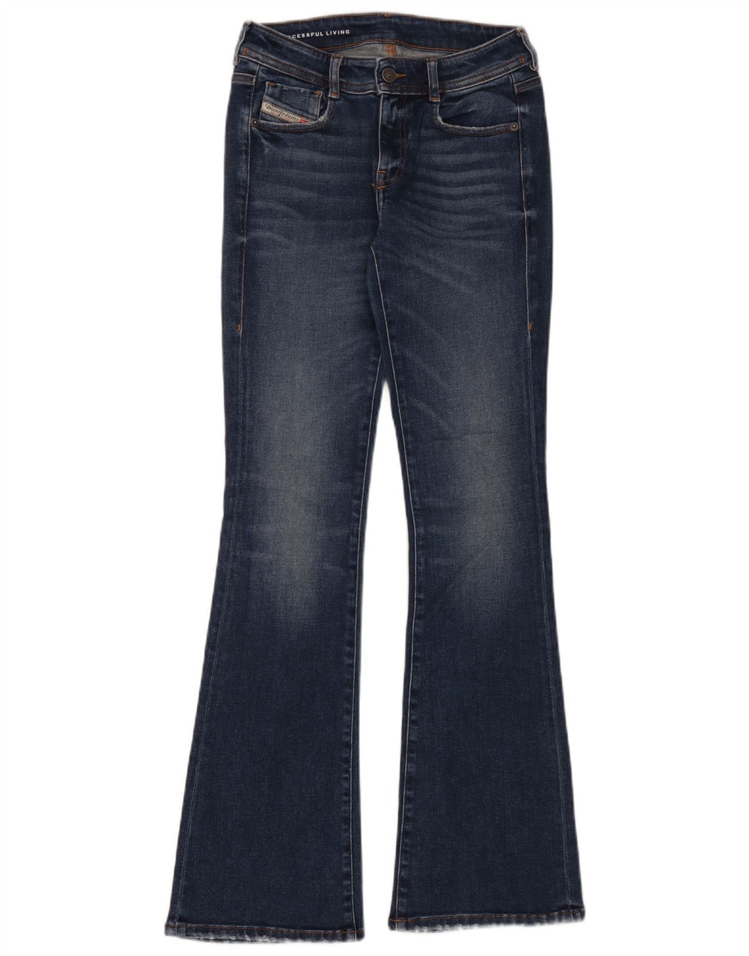 Damskie jeansy rozkloszowane Diesel W26 L32 Niebieskie bawełniane