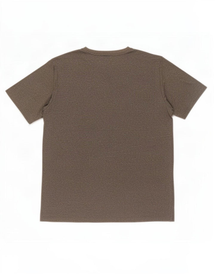 Męski T-shirt z grafiką Puma, duży, szary, nakrapiany poliester