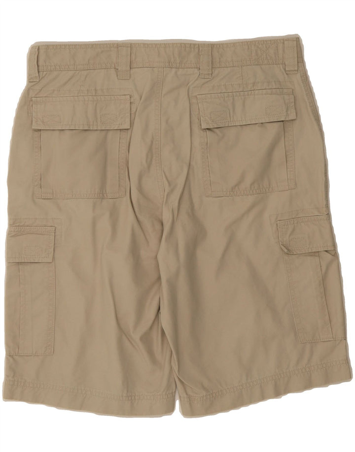 VINTAGE Mens Cargo Shorts W34 Large Beige Cotton Vintage Vintage and Second-Hand Vintage from Messina Hembry 