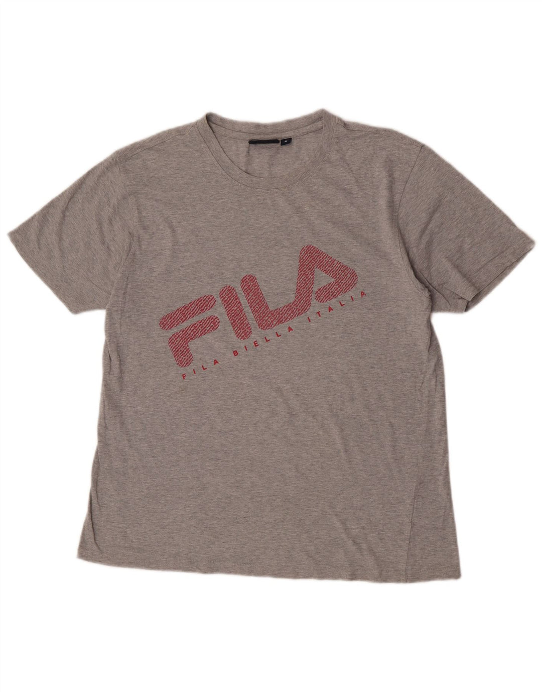 Męski T-shirt z grafiką Fila, średni szary